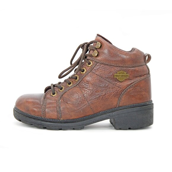 Harley-Davidson® Women's Tyler 4-Inch Lace Chukka Boots, Brown D84280 - Picture 2 of 9